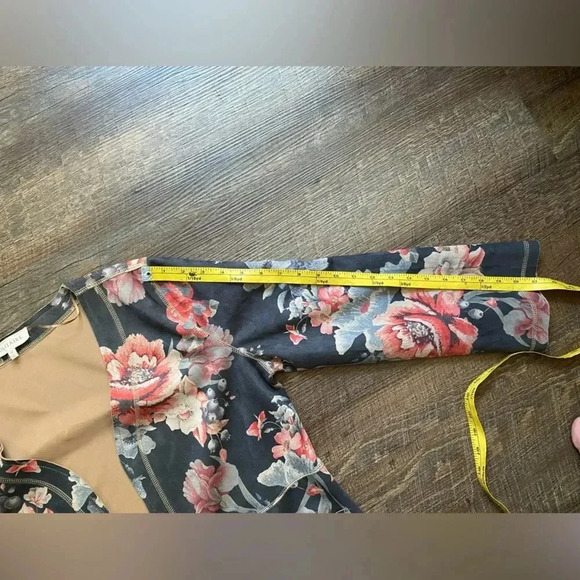 ANTHROPOLOGIE faux suede duster jacket SOLITAIRE Floral open Cardigan sz M chic - Picture 13 of 14